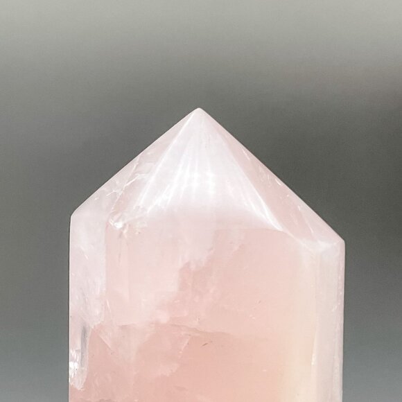 Rose Quartz Tower Point - 5 Inches High - Picture 2 of 7